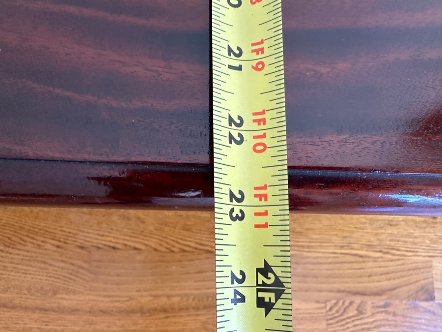 Vintage Hand Carved Mahogany Coffee Table 47W X 23D X 18H [Photo 9]