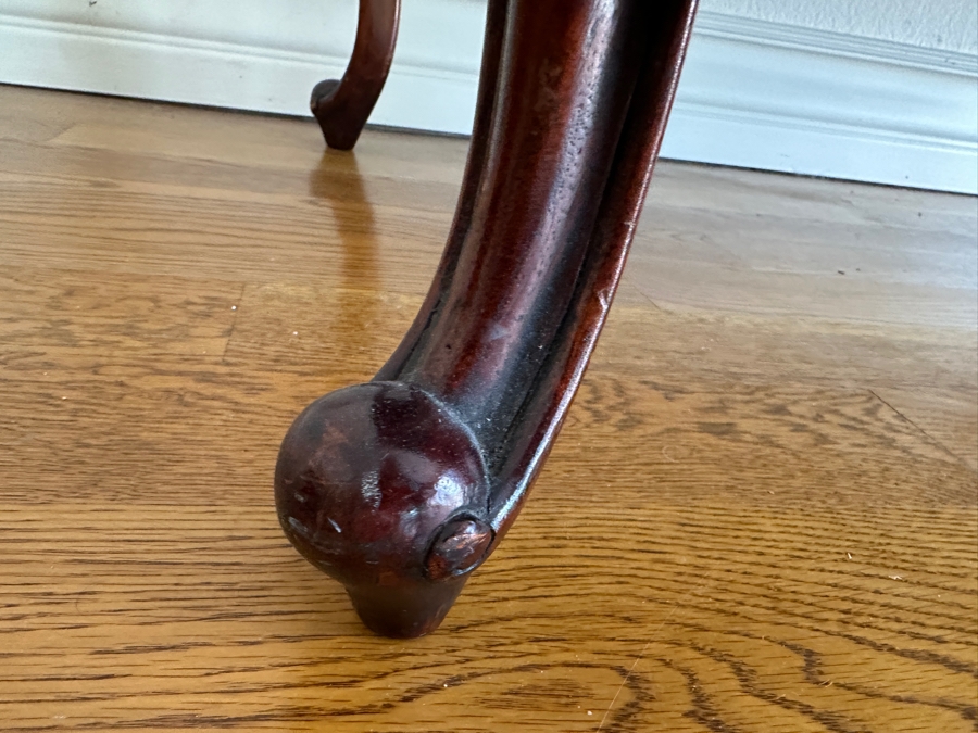 Vintage Hand Carved Mahogany Coffee Table 47W X 23D X 18H [Photo 11]