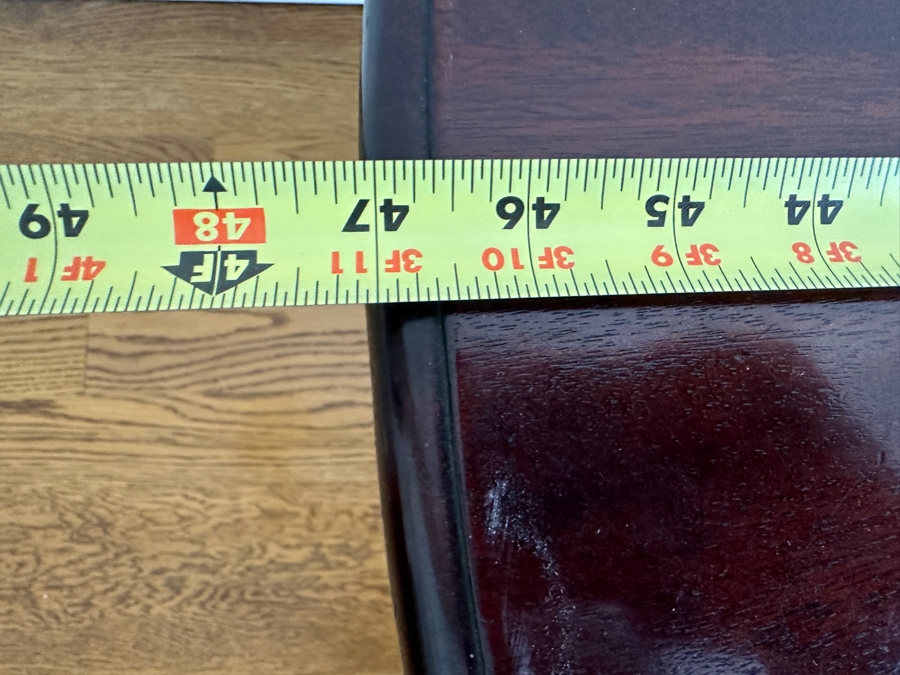 Vintage Hand Carved Mahogany Coffee Table 47W X 23D X 18H [Photo 8]