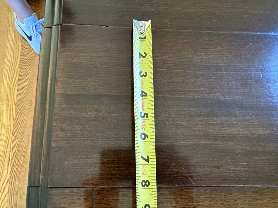 Stunning Formal Walnut Dining Table With 5 Leaves Marked H. P. Co With Six Dining Chairs (2 Are Armchairs) 53W X 94L (With All 5 Leaves) Each Leaf Is 8'W [Photo 17]