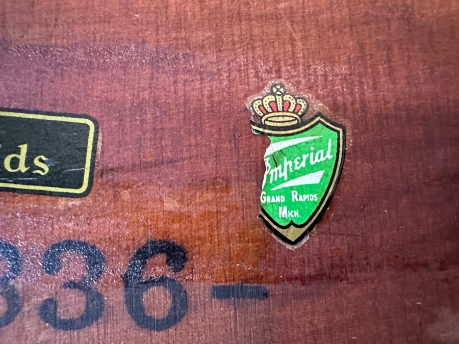 Vintage Mahogany Gaming Table Made By Imperial In Grand Rapids, MI 32W X 32D (Extended) X 29H [Photo 10]