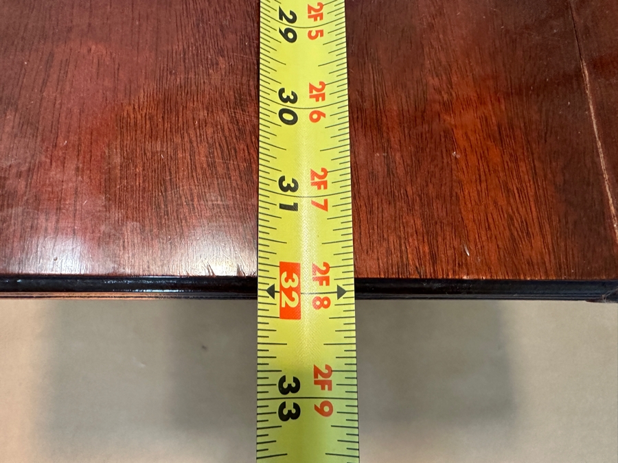 Vintage Mahogany Gaming Table Made By Imperial In Grand Rapids, MI 32W X 32D (Extended) X 29H [Photo 12]