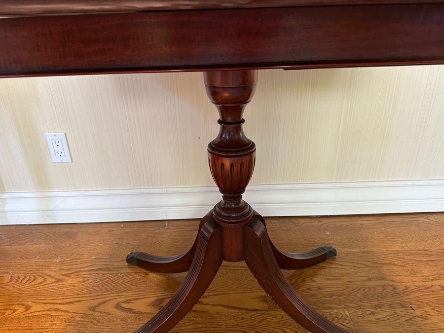 Vintage Mahogany Gaming Table Made By Imperial In Grand Rapids, MI 32W X 32D (Extended) X 29H [Photo 8]
