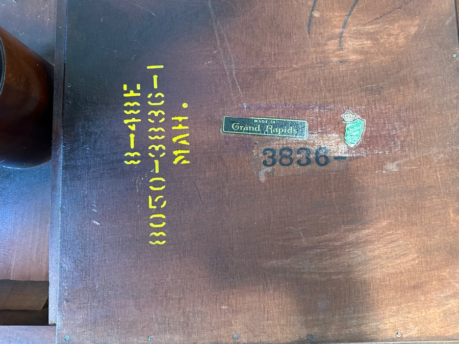 Vintage Mahogany Gaming Table Made By Imperial In Grand Rapids, MI 32W X 32D (Extended) X 29H [Photo 3]