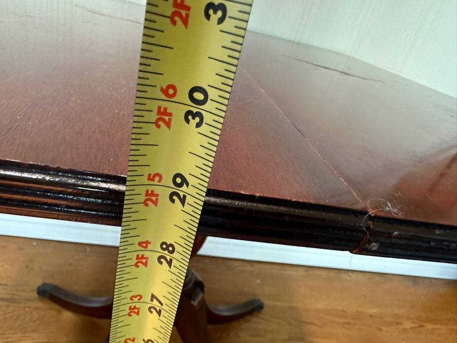 Vintage Mahogany Gaming Table Made By Imperial In Grand Rapids, MI 32W X 32D (Extended) X 29H [Photo 13]