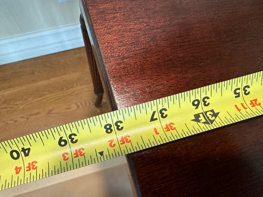 Stunning Antique Bowfront Flip Top Gaming Card Table 38W X 21D / 41D Extended X 29H [Photo 12]