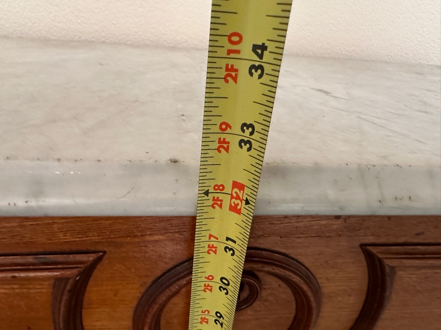 Antique Victorian Marble Top Chest Of Drawers Dresser 40W X 19D X 32.5H [Photo 14]