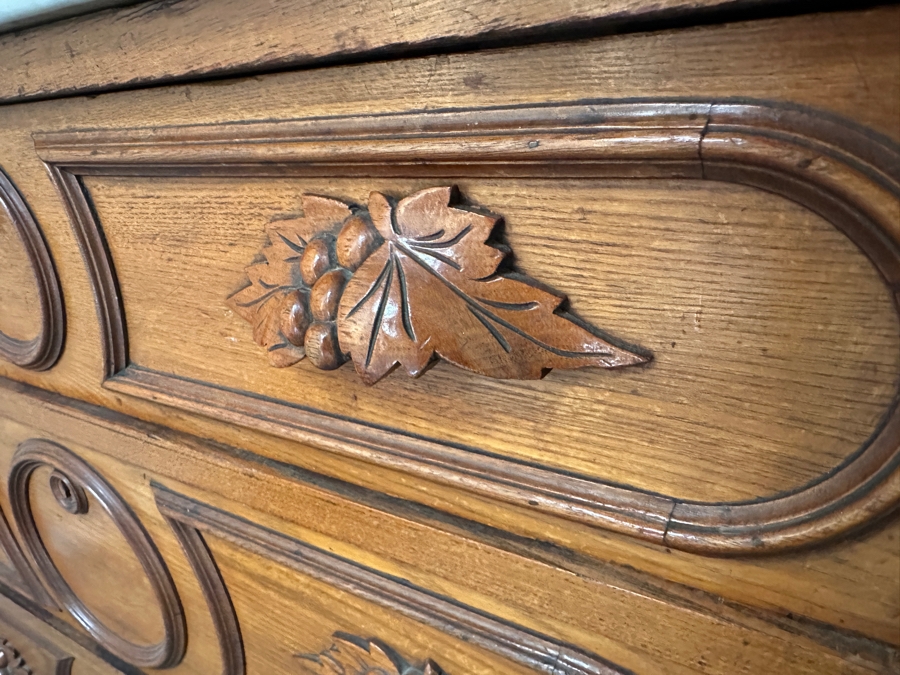 Antique Victorian Marble Top Chest Of Drawers Dresser 40W X 19D X 32.5H [Photo 8]