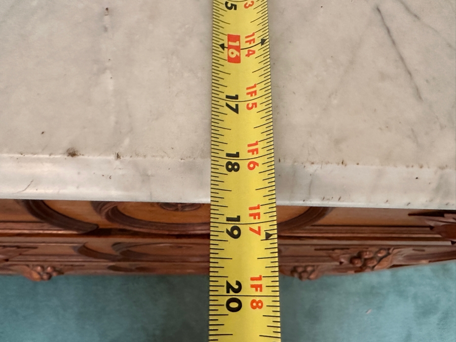 Antique Victorian Marble Top Chest Of Drawers Dresser 40W X 19D X 32.5H [Photo 13]