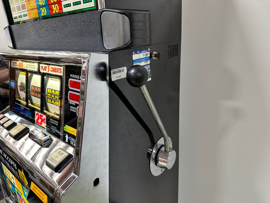 IGT Triple Bonanza Casino Slot Machine Model No 96435000 Manufactured 2/2000 With Stand On Casters 26W X 20D X 75H [Photo 8]