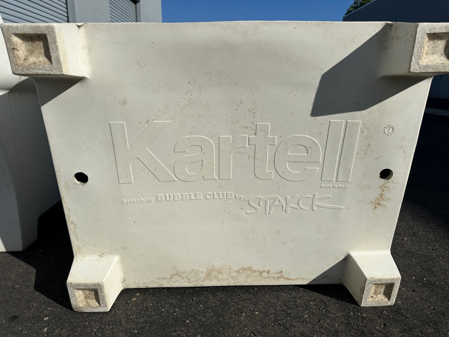 Pair Of Kartell Armchair Bubble Chairs By Philippe Starck Made In Italy Made Of Polyethylene Industrial Lounge Chair 40W X 29D X 31H Retails $2,250 [Photo 9]