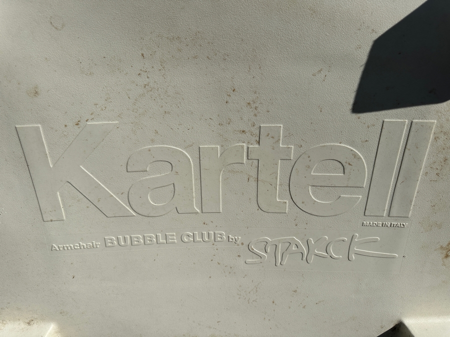 Pair Of Kartell Armchair Bubble Chairs By Philippe Starck Made In Italy Made Of Polyethylene Industrial Lounge Chair 40W X 29D X 31H Retails $2,250 [Photo 10]