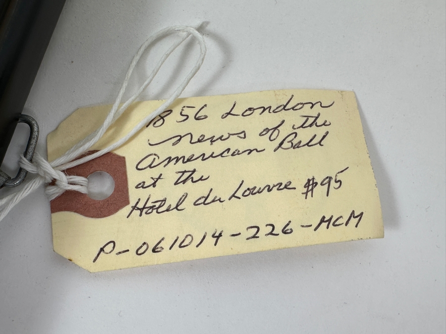 Antique 1856 Illustrated London News - News of The American Ball At The Hotel Du Louvre 12 X 17 [Photo 8]