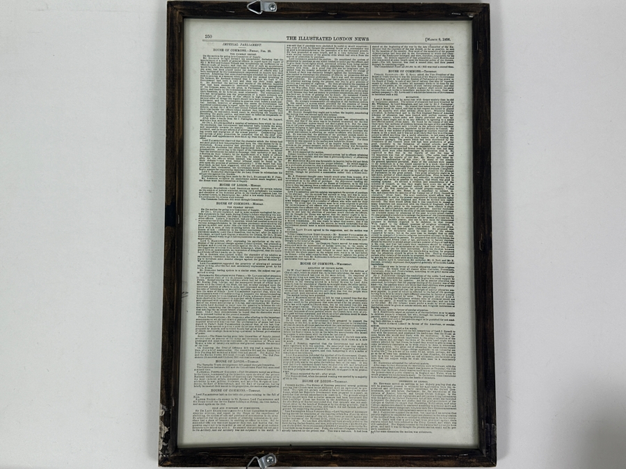 Antique 1856 Illustrated London News - News of The American Ball At The Hotel Du Louvre 12 X 17 [Photo 9]