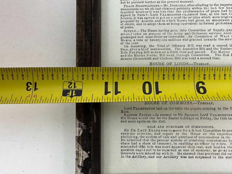 Antique 1856 Illustrated London News - News of The American Ball At The Hotel Du Louvre 12 X 17 [Photo 11]