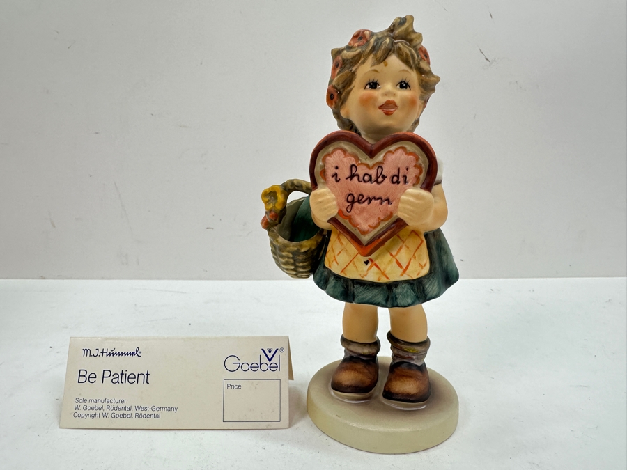 Vintage 1972 Exclusive Special Edition No. 1 For Members Of The Goebel Collectors' Club Hummel Valentine Figurine [Photo 3]