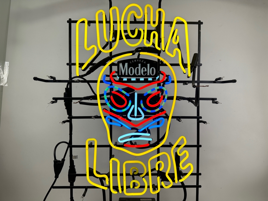 Modelo Cerveza Lucha Libre Neon Sign 26 X 37 [Photo 3]