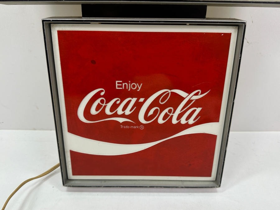 Vintage 1974 Coca-Cola Coke Advertising Wall Clock 12W X 21H [Photo 3]