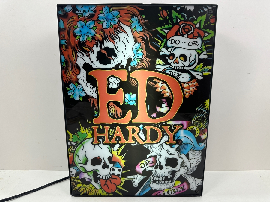 Ed Hardy Lighted Sign 13.5W X 18H X 3.5D [Photo 2]