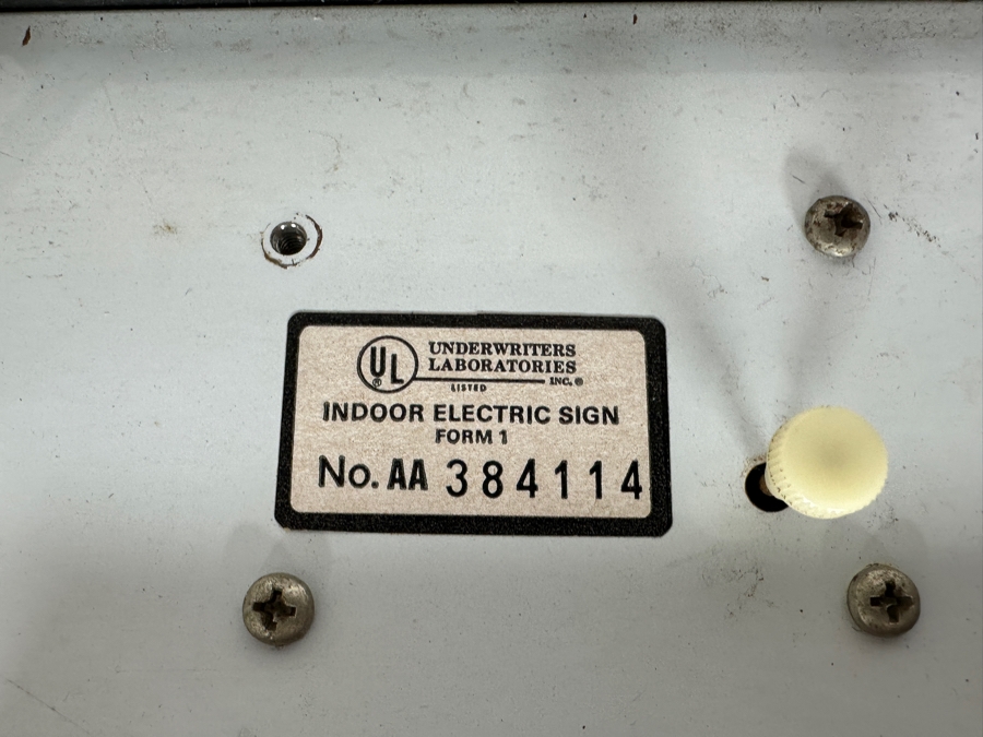 Vintage 1984 Enjoy Coke Advertising Illuminated Electronic Clock 21W X 12.5H X 5D [Photo 10]