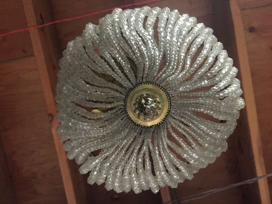 Vintage Russian Crystal Light Fixture [Photo 3]