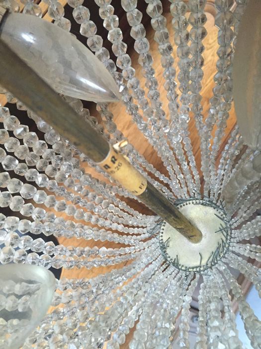 Vintage Russian Crystal Light Fixture [Photo 7]