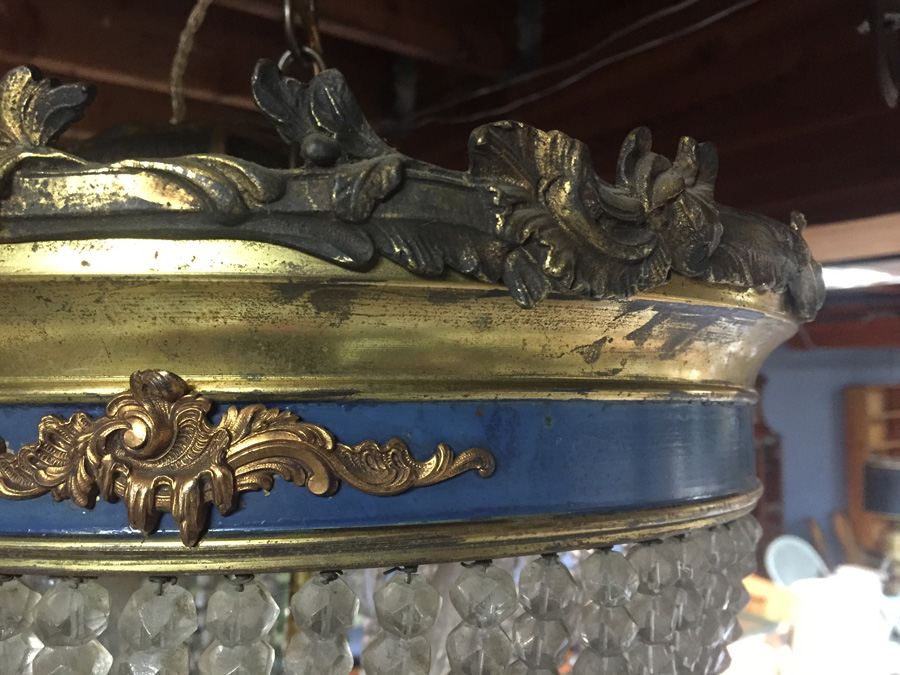 Vintage Russian Crystal Light Fixture [Photo 2]