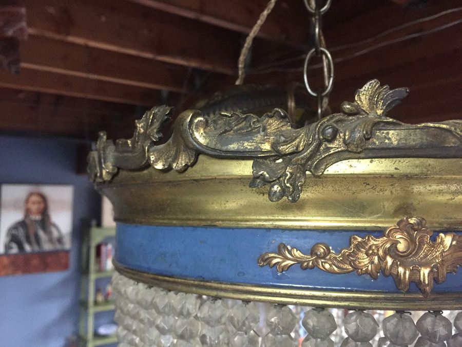 Vintage Russian Crystal Light Fixture [Photo 12]