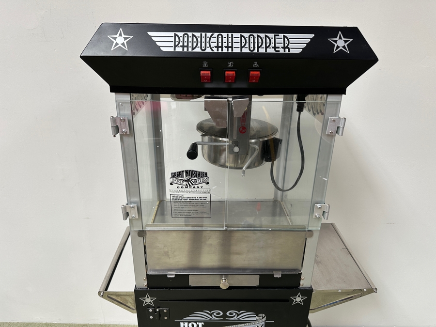 Great Northern Popcorn Company Paducah Popper Popcorn Machine And Cart With Box Of All-N-One Premium Gourmet Popcorn Bags 30W X 19D X 60H [Photo 7]