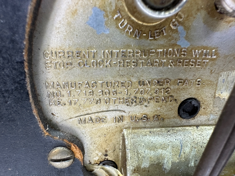 Antique Postal Telegraph Synchronous Electric Time Round Metal Wall Clock Working With Mechanical Start 20' [Photo 11]