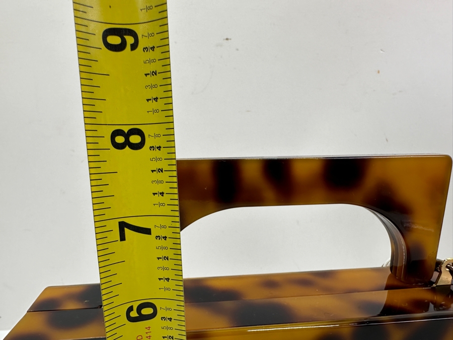 New Urban Expressions Leopard Acrylic Handbag 7.35W X 7.75H Retails $110 [Photo 7]