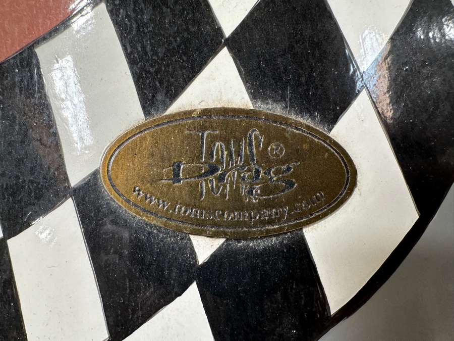 Tom's Drag Toms Company Hand Painted Large Oversized Gourd Style Vase 36'H [Photo 5]