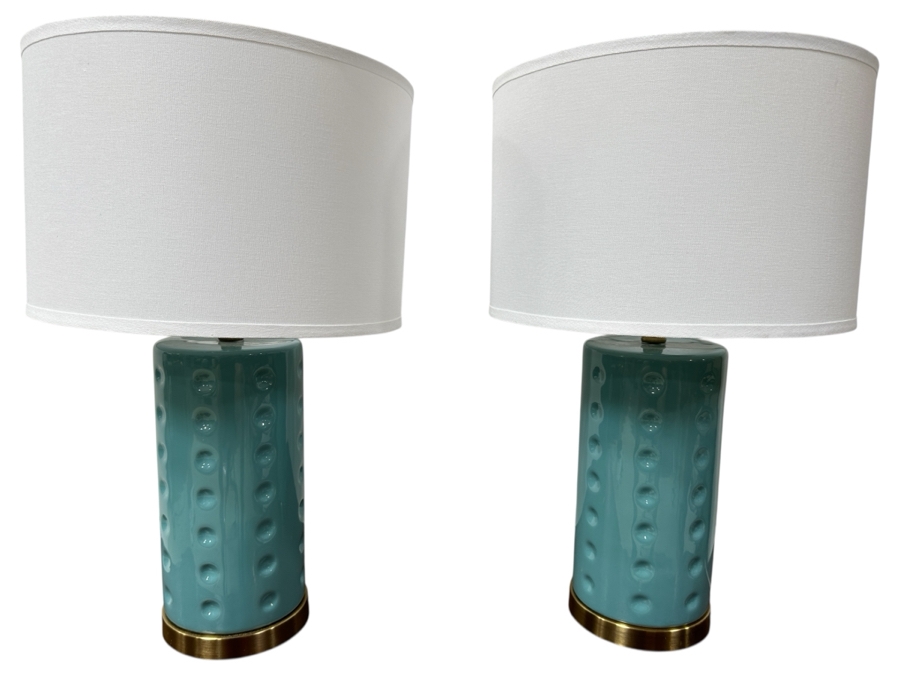 Pair Of Safavieh New York Table Lamps 24'H