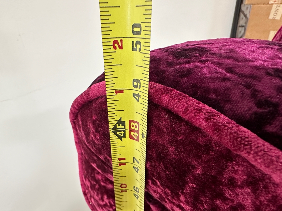 Set Of Four Iconic Bretz Furniture Designer Purple Velvet Dining Chairs Made In Germany 18W X 31D X 49H [Photo 16]