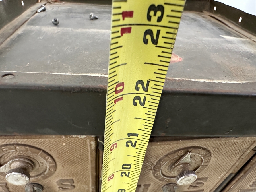 Vintage Metal American Apartment United States Post Office Box Cabinet 12W X 22H X 13D [Photo 10]