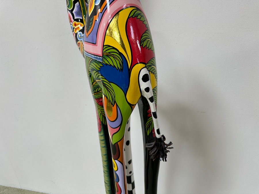 Tom's Drag Toms Company Hand Painted Laila The Camel Sculpture 20W X 8D X 62H [Photo 9]