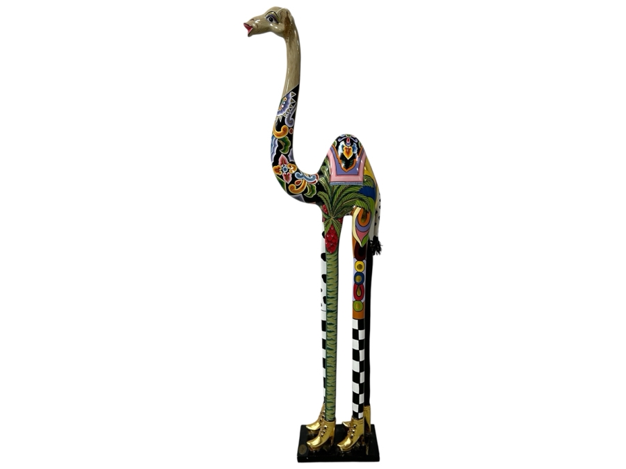 Tom's Drag Toms Company Hand Painted Laila The Camel Sculpture 20W X 8D X 62H [Photo 1]