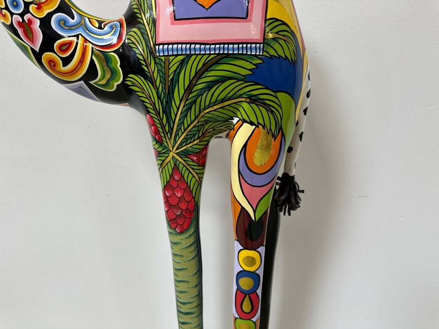 Tom's Drag Toms Company Hand Painted Laila The Camel Sculpture 20W X 8D X 62H [Photo 7]