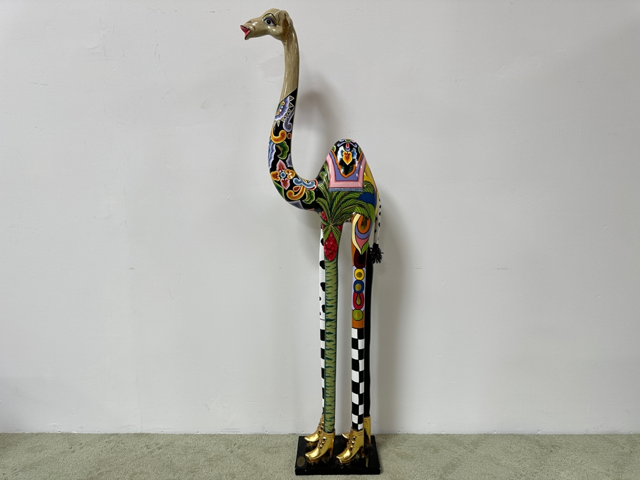 Tom's Drag Toms Company Hand Painted Laila The Camel Sculpture 20W X 8D X 62H [Photo 2]