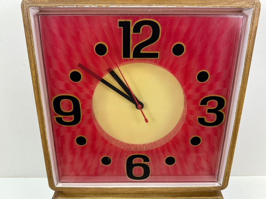 Vintage 1986 Coors Beer Advertising Wall Clock Working - Light Flickers And Needs Replacement 13.5W X 21.5H X 5D [Photo 6]