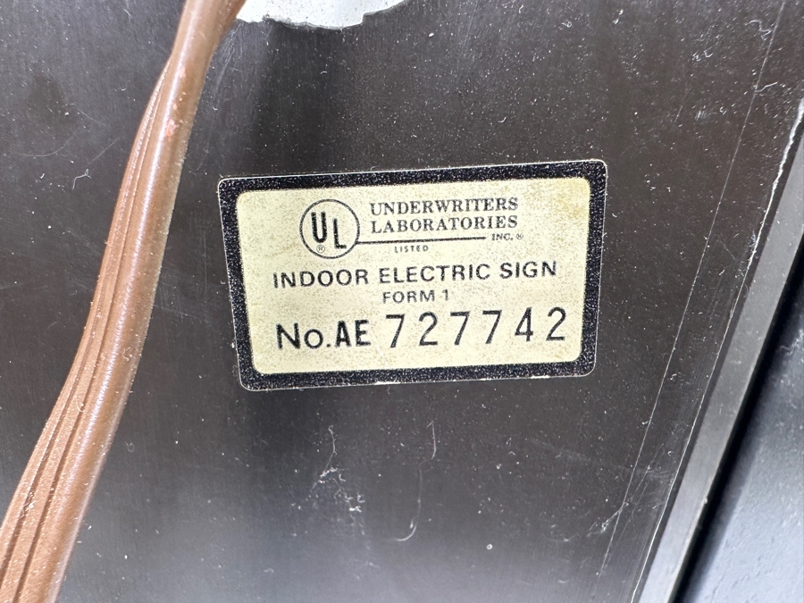 Vintage 1986 Coors Beer Advertising Wall Clock Working - Light Flickers And Needs Replacement 13.5W X 21.5H X 5D [Photo 14]