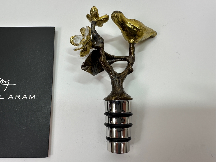 New Michael Aram Lovebirds Wine Stopper Retails $65 [Photo 2]