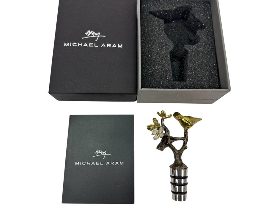 New Michael Aram Lovebirds Wine Stopper Retails $65 [Photo 1]
