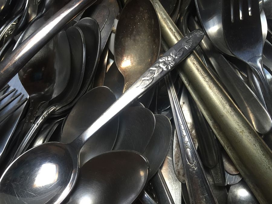 Huge Lot of Flatware and Serving Accessories - Includes Crate [Photo 7]