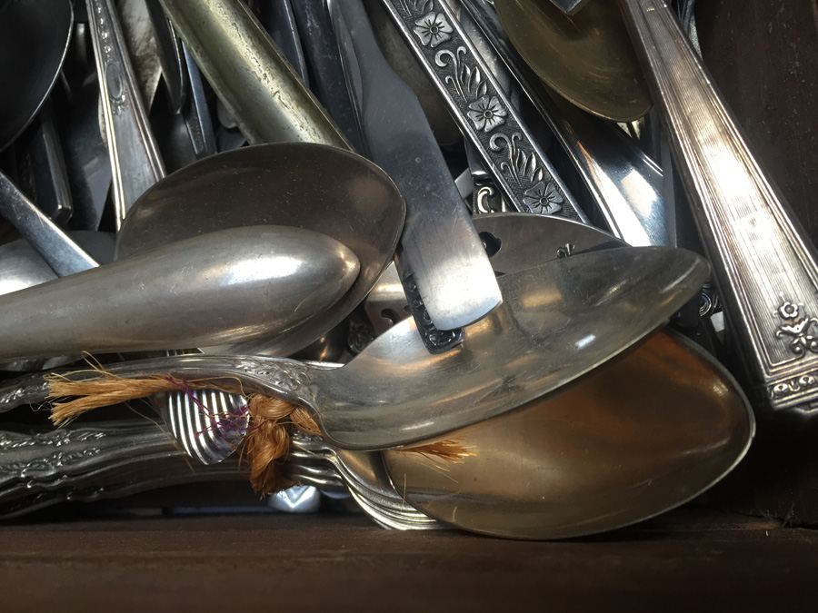 Huge Lot of Flatware and Serving Accessories - Includes Crate [Photo 6]