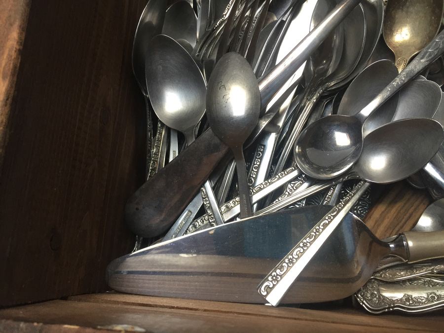 Huge Lot of Flatware and Serving Accessories - Includes Crate [Photo 2]