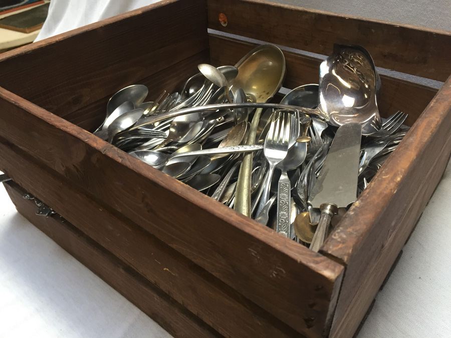 Huge Lot of Flatware and Serving Accessories - Includes Crate [Photo 10]