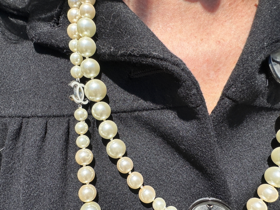 Faux Channel 68' Faux Pearl Necklace [Photo 8]