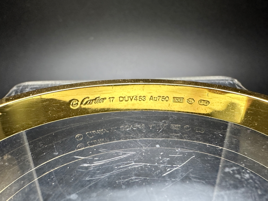 Faux Cartier Gold Tone Base Metal Bracelet [Photo 7]
