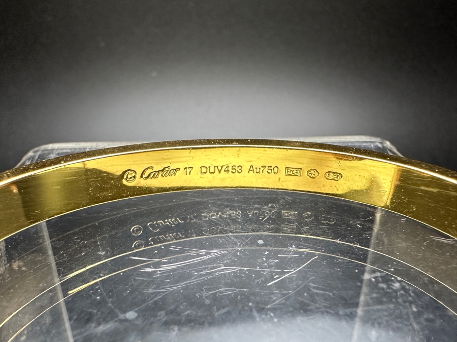 Faux Cartier Gold Tone Base Metal Bracelet [Photo 6]